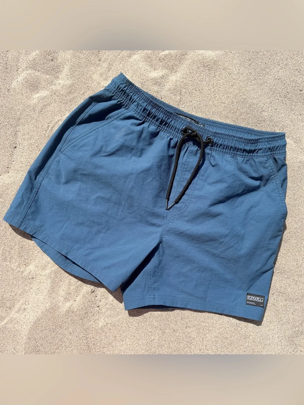 Ezekiel Men’s Textured Volley Swim Shorts Slate Blue - Size 32